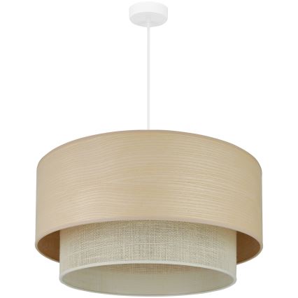 Brilagi - Lámpara colgante ARIZONA BOHO 1xE27/15W/230V diá. 60 cm beige/blanco