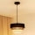 Brilagi - Lámpara colgante ASPEN LUNETA 1xE27/15W/230V diá. 25 cm negro/beige/color crema