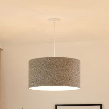Brilagi - Lámpara colgante BOUCLE ROLLER 1xE27/15W/230V diá. 45 cm gris