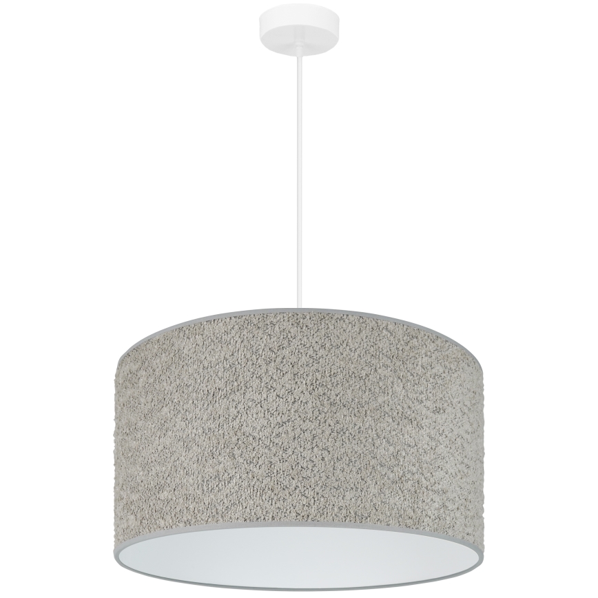 Brilagi - Lámpara colgante BOUCLE ROLLER 1xE27/15W/230V diá. 45 cm gris