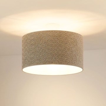 Brilagi - Lámpara colgante BOUCLE ROLLER 1xE27/15W/230V diá. 45 cm gris