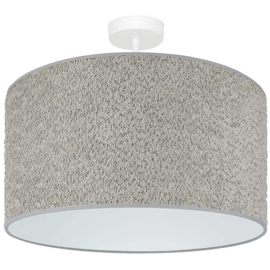 Brilagi - Lámpara colgante BOUCLE ROLLER 1xE27/15W/230V diá. 45 cm gris