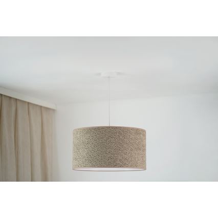 Brilagi - Lámpara colgante BOUCLE ROLLER 1xE27/15W/230V diá. 45 cm marrón