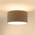 Brilagi - Lámpara colgante BOUCLE ROLLER 1xE27/15W/230V diá. 45 cm marrón