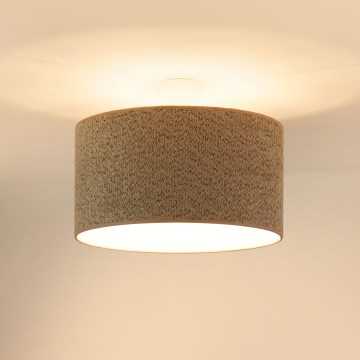 Brilagi - Lámpara colgante BOUCLE ROLLER 1xE27/15W/230V diá. 45 cm marrón