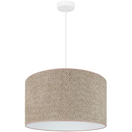 Brilagi - Lámpara colgante BOUCLE ROLLER 1xE27/15W/230V diá. 50 cm marrón