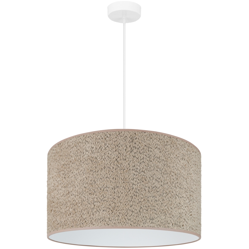 Brilagi - Lámpara colgante BOUCLE ROLLER 1xE27/15W/230V diá. 50 cm marrón