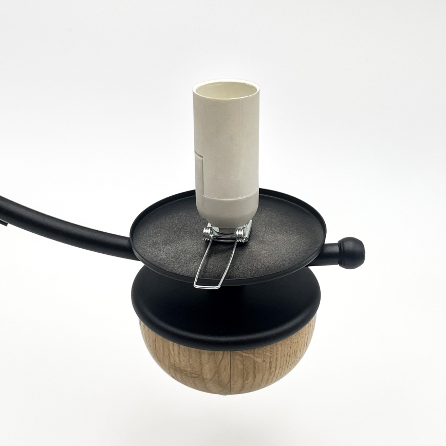 Brilagi - Lámpara colgante con cadena COTTAGE 3xE14/40W/230V haya/blanco