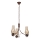 Brilagi - Lámpara colgante con cadena COTTAGE 3xE14/40W/230V roble/marrón