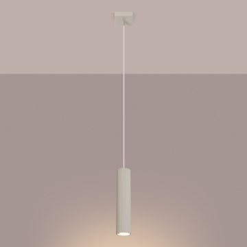 Brilagi - Lámpara colgante CRESTO 1xGU10/10W/230V color crema