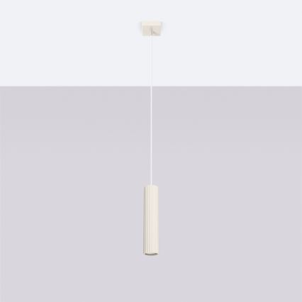 Brilagi - Lámpara colgante CRESTO 1xGU10/10W/230V color crema