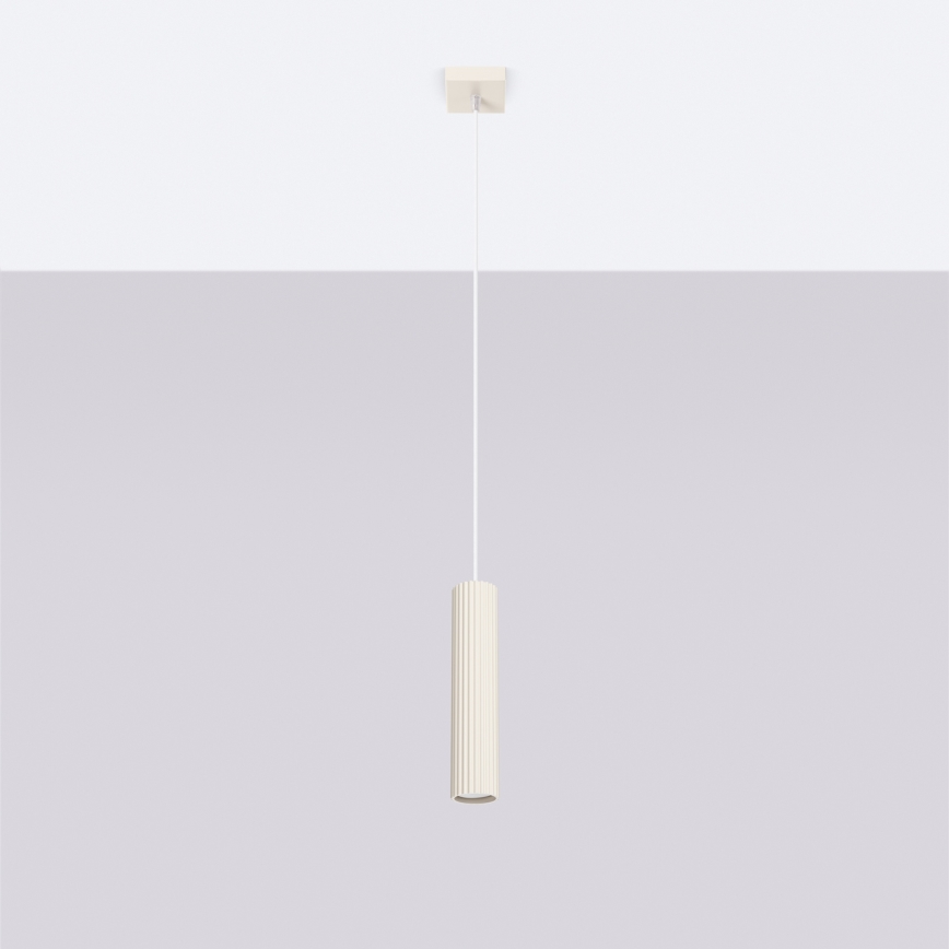 Brilagi - Lámpara colgante CRESTO 1xGU10/10W/230V color crema