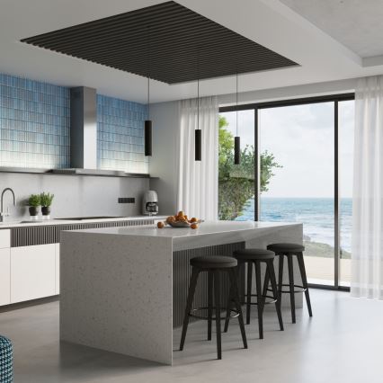 Brilagi - Lámpara colgante CRESTO 1xGU10/10W/230V negro