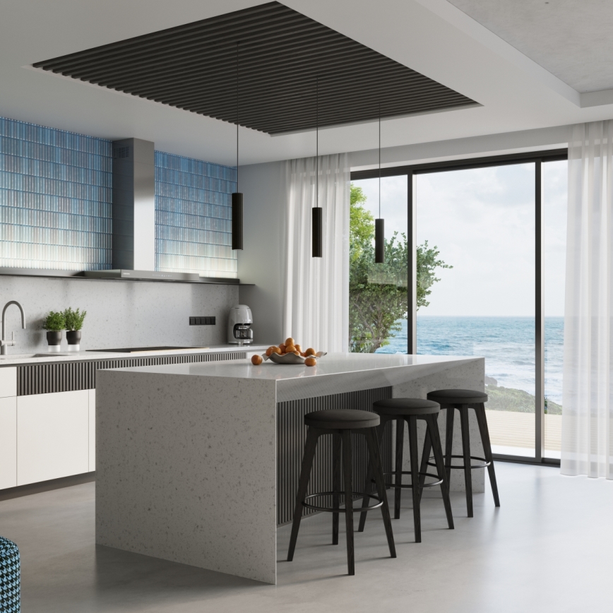 Brilagi - Lámpara colgante CRESTO 1xGU10/10W/230V negro