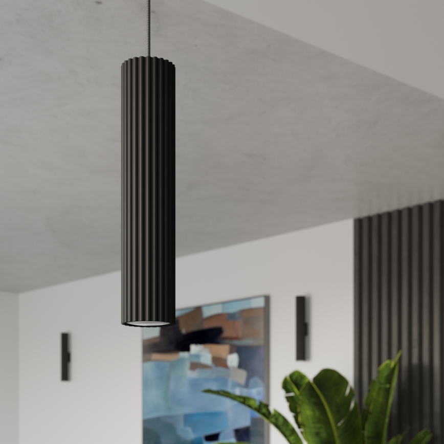 Brilagi - Lámpara colgante CRESTO 1xGU10/10W/230V negro