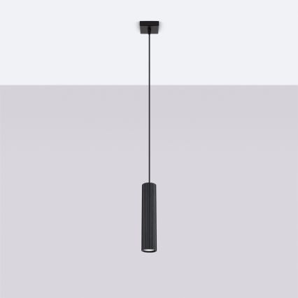 Brilagi - Lámpara colgante CRESTO 1xGU10/10W/230V negro