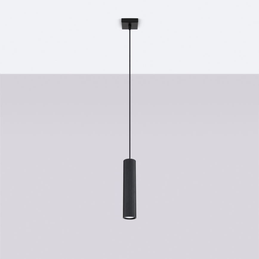 Brilagi - Lámpara colgante CRESTO 1xGU10/10W/230V negro