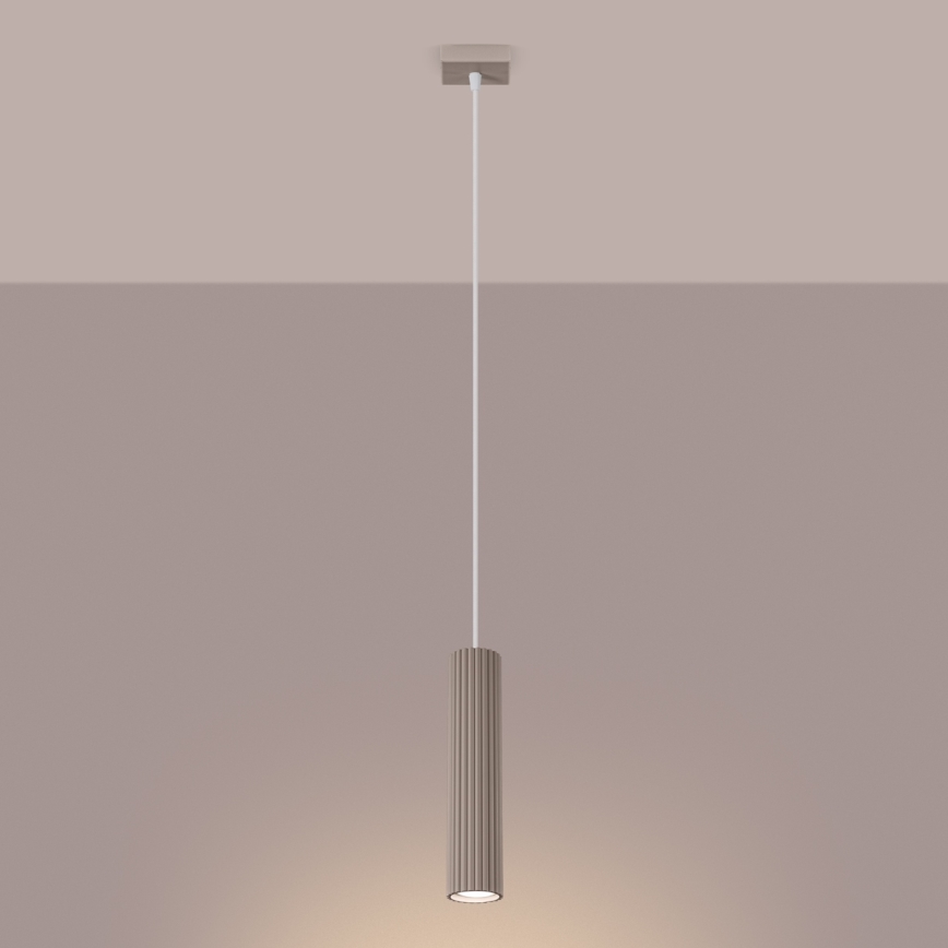Brilagi - Lámpara colgante CRESTO 1xGU10/10W/230V taupe