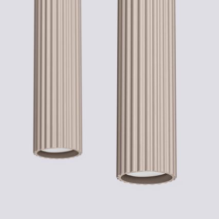 Brilagi - Lámpara colgante CRESTO 2xGU10/10W/230V taupe