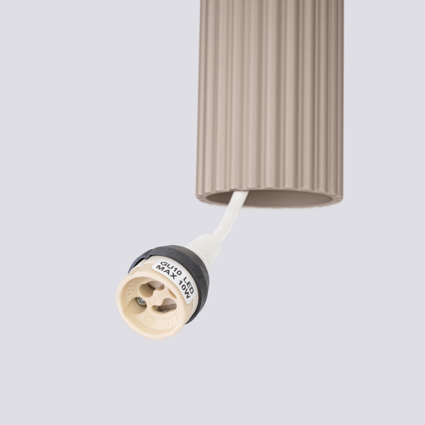 Brilagi - Lámpara colgante CRESTO 2xGU10/10W/230V taupe