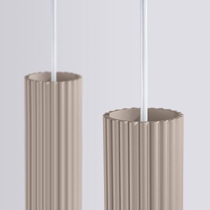 Brilagi - Lámpara colgante CRESTO 2xGU10/10W/230V taupe