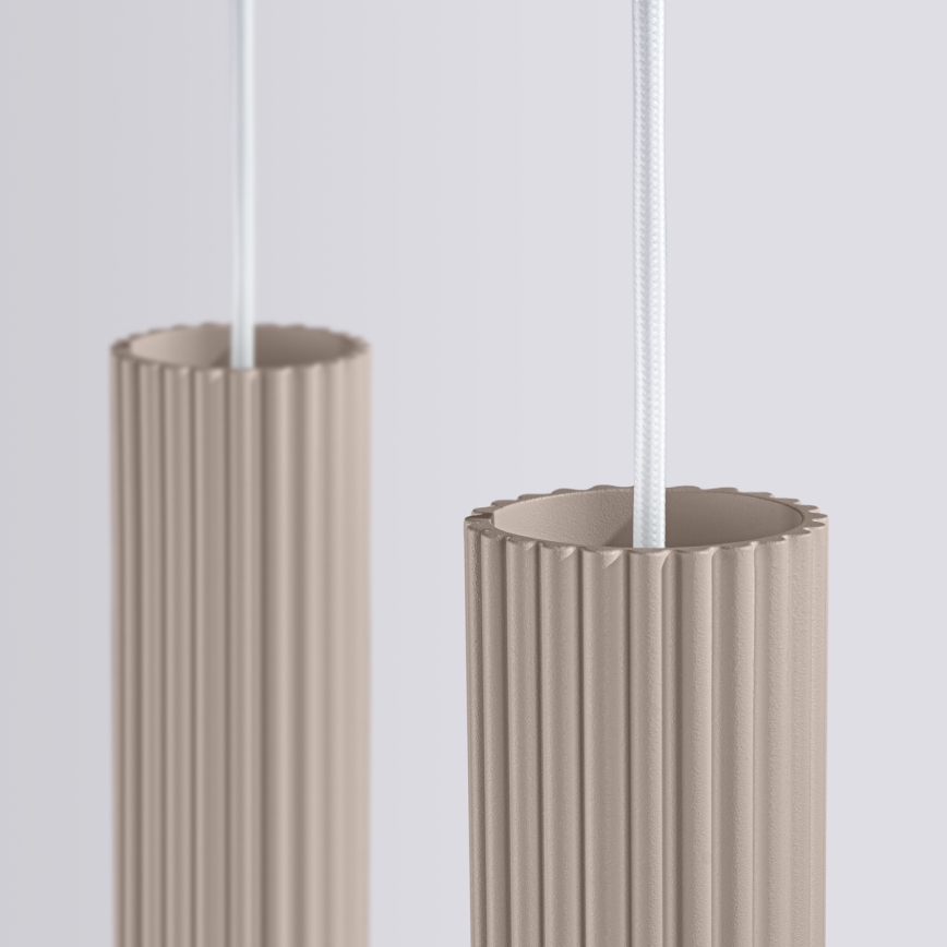 Brilagi - Lámpara colgante CRESTO 2xGU10/10W/230V taupe