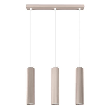 Brilagi - Lámpara colgante CRESTO 3xGU10/10W/230V taupe