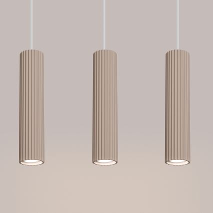 Brilagi - Lámpara colgante CRESTO 3xGU10/10W/230V taupe