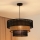 Brilagi - Lámpara colgante DAKOTA LUNETA 1xE27/15W/230V diá. 45 cm negro/beige