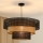 Brilagi - Lámpara colgante DAKOTA LUNETA 1xE27/15W/230V diá. 60 cm negro/beige