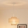Brilagi - Lámpara colgante DALLAS 1xE27/15W/230V diá. 30 cm marrón/color crema/blanco