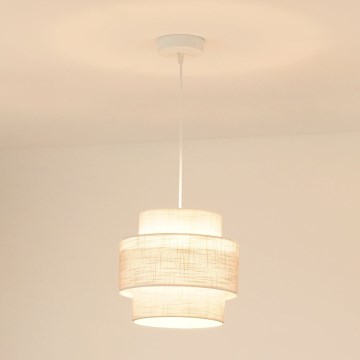 Brilagi - Lámpara colgante DOVER SPACE 1xE27/15W/230V diá. 25 cm gris/color crema