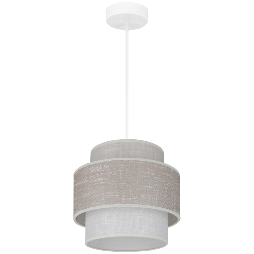 Brilagi - Lámpara colgante DOVER SPACE 1xE27/15W/230V diá. 25 cm gris/color crema
