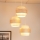 Brilagi - Lámpara colgante DOVER SPACE 3xE27/15W/230V gris/color crema