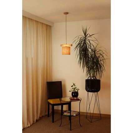 Brilagi - Lámpara colgante FOREST 1xE27/15W/230V pino/marrón