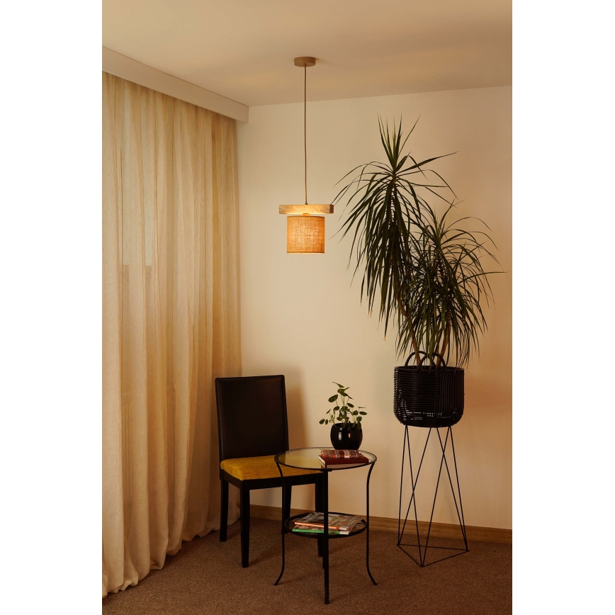 Brilagi - Lámpara colgante FOREST 1xE27/15W/230V pino/marrón