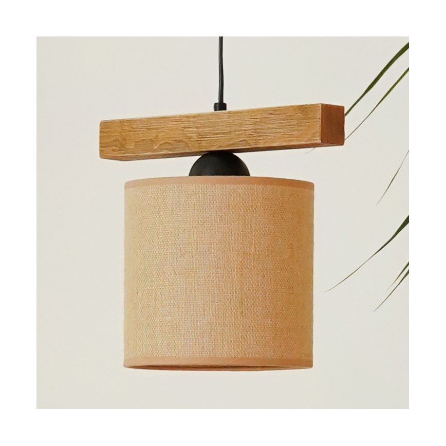 Brilagi - Lámpara colgante FOREST 1xE27/15W/230V pino/marrón/negro