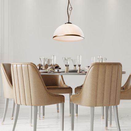 Brilagi - Lámpara colgante LED ANTICO 1xE27/60W/230V pátina de bronce