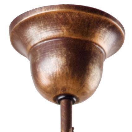 Brilagi - Lámpara colgante LED ANTICO 1xE27/60W/230V pátina de bronce