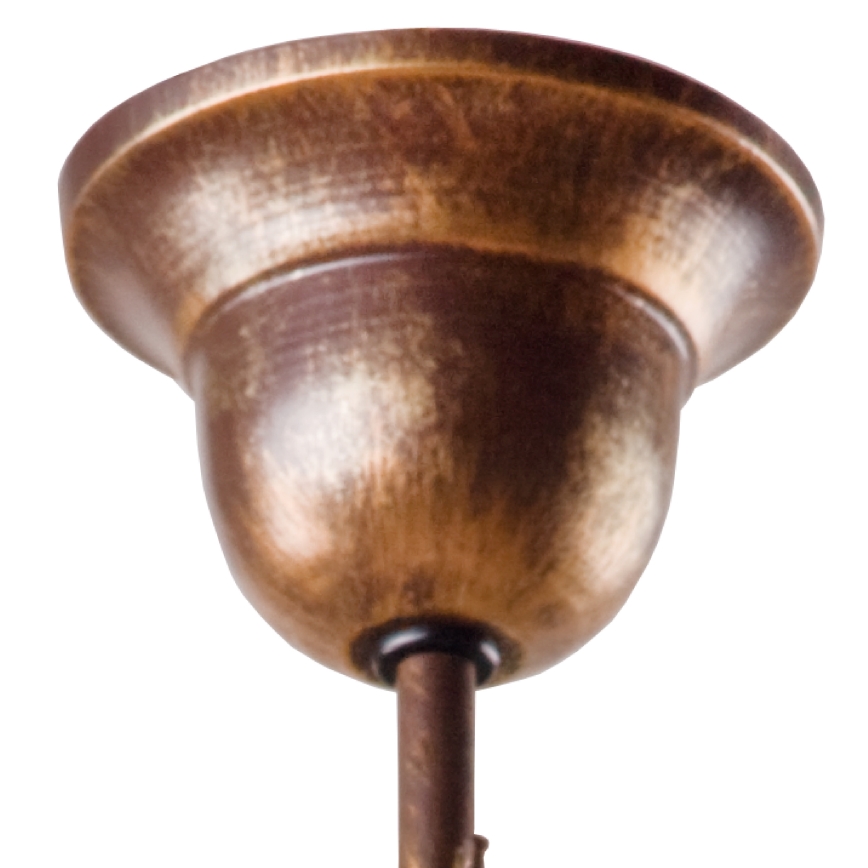 Brilagi - Lámpara colgante LED ANTICO 1xE27/60W/230V pátina de bronce