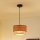 Brilagi - Lámpara colgante MONTANA BOHO 1xE27/15W/230V diá. 25 cm marrón/negro