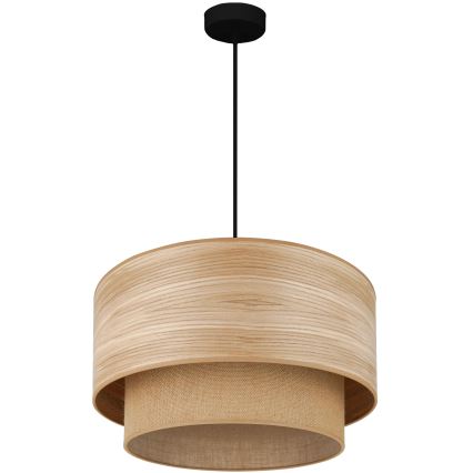 Brilagi - Lámpara colgante MONTANA BOHO 1xE27/15W/230V diá. 45 cm marrón/negro