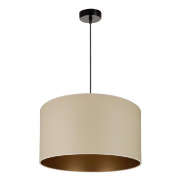 Brilagi - Lámpara colgante OREGON ROLLER VEGE 1xE27/15W/230V diá. 45 cm beige