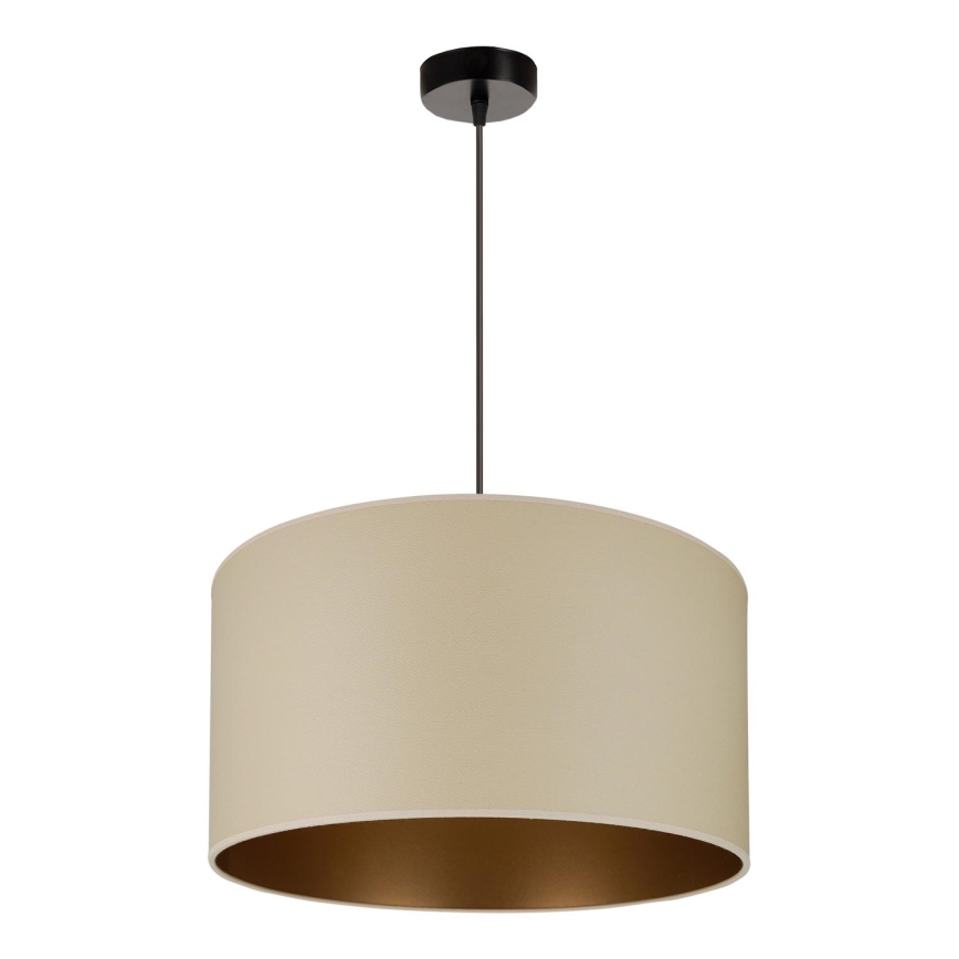 Brilagi - Lámpara colgante OREGON ROLLER VEGE 1xE27/15W/230V diá. 45 cm beige