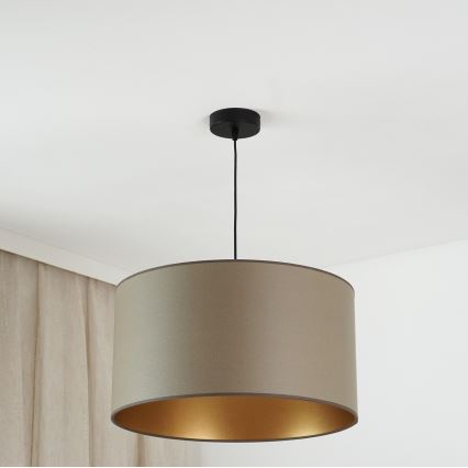 Brilagi - Lámpara colgante OREGON ROLLER VEGE 1xE27/15W/230V diá. 45 cm gris