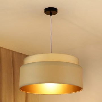 Brilagi - Lámpara colgante OREGON VEGE 1xE27/15W/230V diá. 45 cm beige