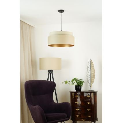 Brilagi - Lámpara colgante OREGON VEGE 1xE27/15W/230V diá. 45 cm beige