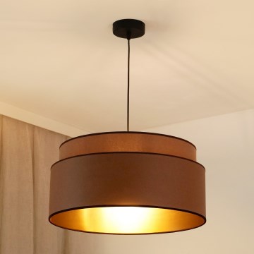 Brilagi - Lámpara colgante OREGON VEGE 1xE27/15W/230V diá. 45 cm marrón