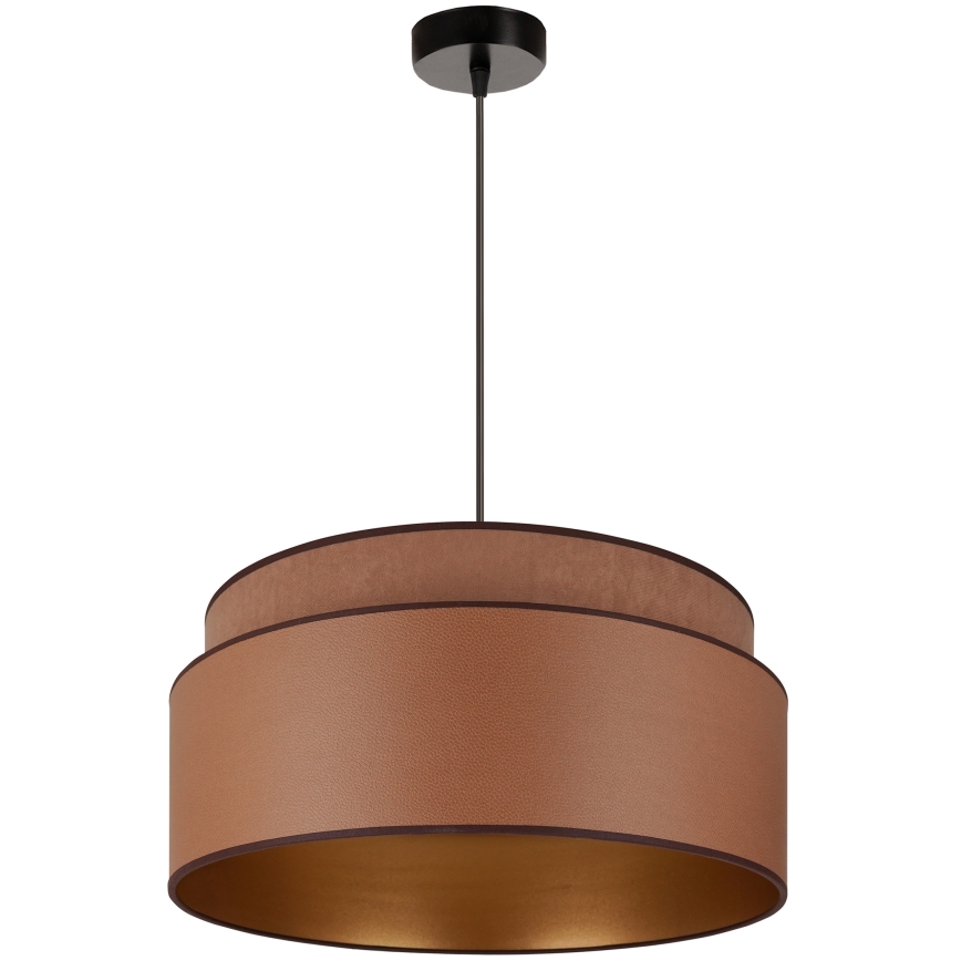 Brilagi - Lámpara colgante OREGON VEGE 1xE27/15W/230V diá. 45 cm marrón