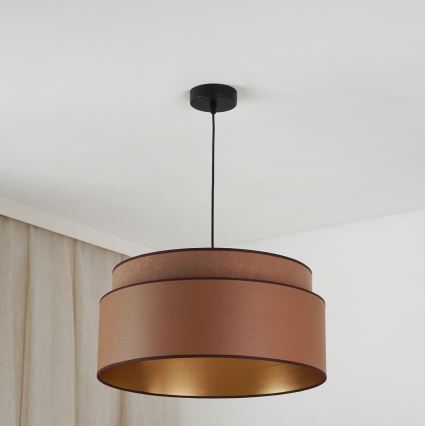 Brilagi - Lámpara colgante OREGON VEGE 1xE27/15W/230V diá. 45 cm marrón